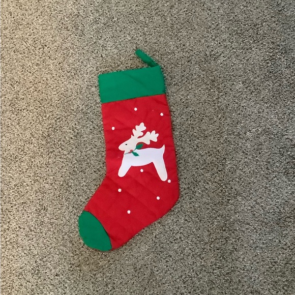 Christmas stocking with a reindeer - Picture 1 of 2